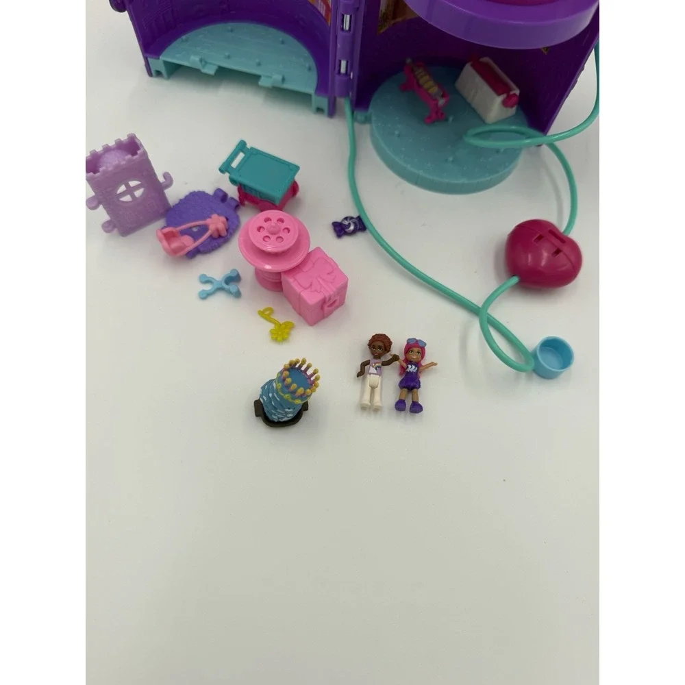 Polly Pocket Unicorn Birthday Party Compact Playset 2 Dolls Unicorn